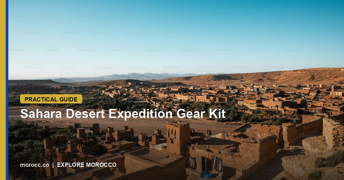 Sahara Desert Expedition Gear Kit